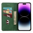 thumbnail image 2 of Allytech Slim Wallet Case for iPhone 15 Plus, Luxury PU Leather + Soft TPU Cover with Card Slots & Cash Pocket, Magnetic Closure Kickstand Shockproof Business Case for Women men - Green, 2 of 9