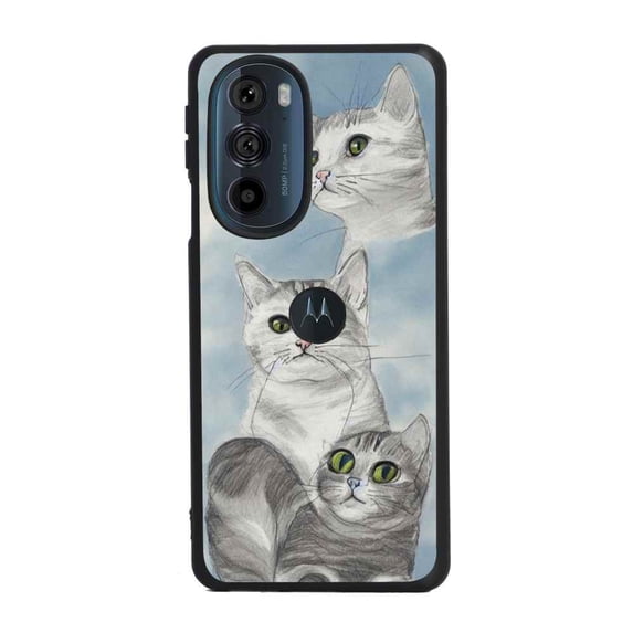 Cat-89 Phone Case, Degined for Motorola Edge 30 Pro Case Men Women, Flexible Silicone Shockproof Case for Motorola Edge 30 Pro
