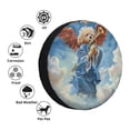 thumbnail image 4 of Susaid Dog Angel Ascension Print Tire Covers,Waterproof Anti-UV Snow Sun Rain Tire Covers for RV,Truck, SUV, Trailer, Camper-14 inch, 4 of 6