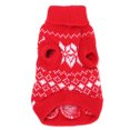 thumbnail image 4 of Christmas Pet Dog Puppy Snowflake Knit Sweater Hoody Clothes Costume  Gifts, 4 of 5