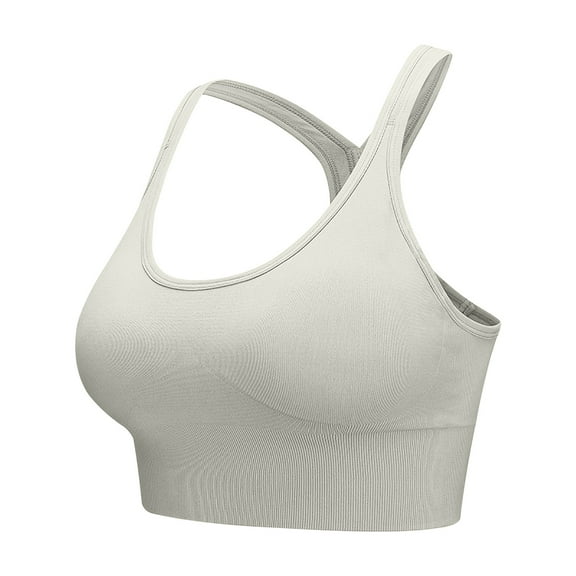 IROINNID Racerback Bras for Women Sports Bras Large Size Sports Underwear Beautiful Back No Steel Ring Shockproof Bra Vest Type Fitness Bra,Green