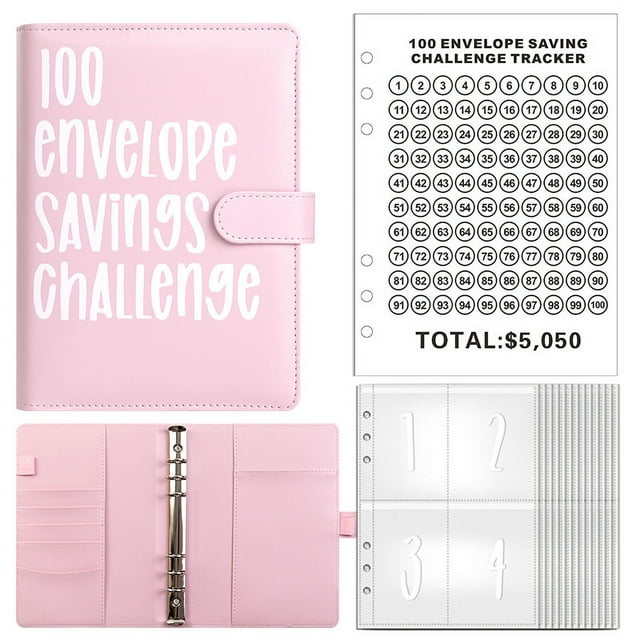 100 EnvelopeChallenge 100 Days Couples Challenge Ahorrar dinero Libro para ahorrar Libro para ahorrar de hojas sueltas