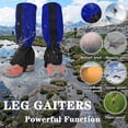 thumbnail image 4 of Leg Gaiters Waterproof Men Women Snow Boot Gaiters Hiking Shoe Gaiters Anti-Tear Adjustable Leggings Cover Ankle Leg Guard for Outdoor Hunting Camping Skiing Walking Mountain Climbing, 4 of 8