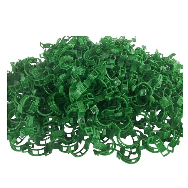 200PCS Clips de Soporte para Plantas Clips de Jardín Soportes para Tomates/Conecta Plantas/Cordeles/Enrejados de Enredaderas/Jaulas Plantas de Vid Verde