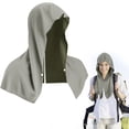thumbnail image 2 of Hooded Cooling Towel, Torqee Fast Wicking Neck Wrap, Outdoor Head Cover, for Sports, Camping, Cycling and Hot Weather, Grey, 2 of 9
