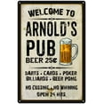 thumbnail image 1 of ARNOLD'S Pub Sign Vintage Man Cave Bar 8 x 12 Matte Finish Metal 108120028227, 1 of 1