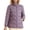 Purple, variant on Packable Puffer Jacket Women Plus Size Winter Warm Jacket Padded Coats Lightweight Down Coat Long Sleeve Outerwear
