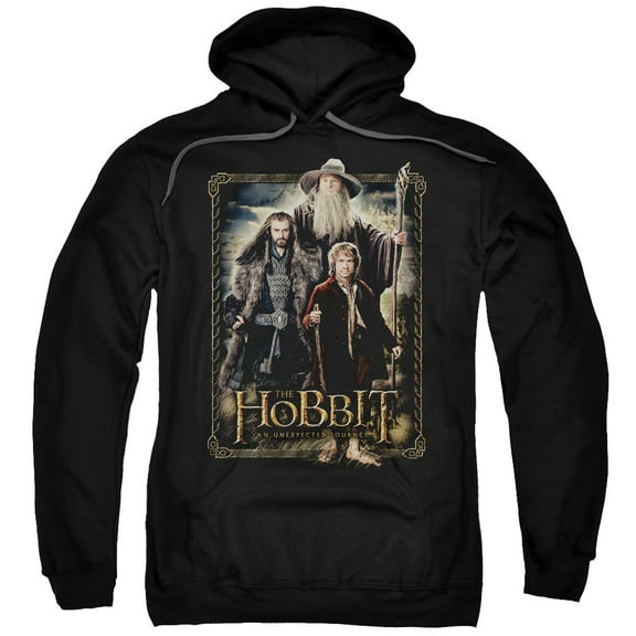 The Hobbit The Three Adult Pullover Hoodie Sweatshirt Black