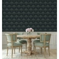 thumbnail image 4 of NextWall Midnight Blue & Juniper Deco Floral Peel and Stick Wallpaper, 4 of 8