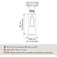 thumbnail image 2 of Replacement Kitchen Faucet Ends Hand Shower Universal G1 / 2 Removable Faucet Head Stainless Steel Sus304 Brushed, Pfs200-bs, 2 of 4