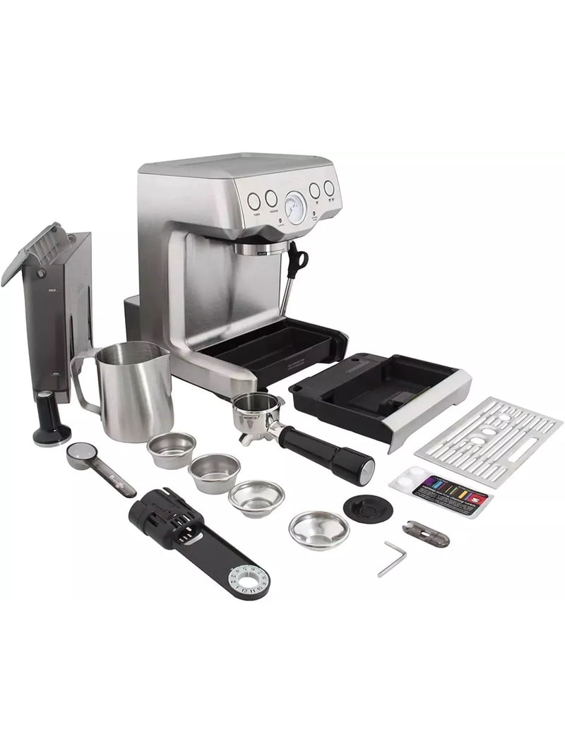 Brevilleエスプレッソマシン The Infuser (BES840XL) Breville The Infuser Espresso Machine, Silver, BES840XL with Pre