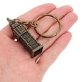 thumbnail image 5 of OULII British Style Keychain Building Model Dark Brown Metal 1Set Keeps Keys Organized for Collectors, 5 of 8