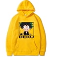 thumbnail image 1 of my hero academia deku sudadera con capucha de manga larga suelta anime tela, 1 of 4