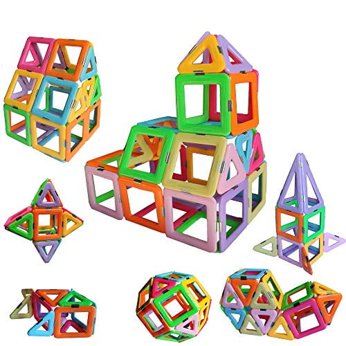 Best Choice Products 110-Piece Kids Magnetic Tiles Set 