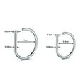 thumbnail image 3 of K-KED Simple Nostril Earring Nose Hoops Clip Cuff Fake Piercing Women Men Delicate Jewelry -Gold-0.8cm, 3 of 9