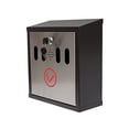 thumbnail image 2 of Hayward Wall Mount Cigarette Ash Receptacle, Black with Stainless, 2 of 3