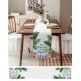thumbnail image 6 of Hokiten Table Runners 48 Inches Long Dress Scarves, Summer Coastal Farmhouse Kitchen/Dining Table Runner, Short Coffee Tablerunners, Tropical Plants Starfish Seashells Flower 13x48 Inch, 6 of 7