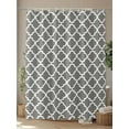 thumbnail image 4 of Fsddascl Gray Morocco Shower Curtain Set - 36" x 78" Washable Bathtub Curtain with 12 Hooks, Vintage Minimalist Boho Ethnic Pattern Waterproof Fabric Stall Shower Curtains for Bathroom/Bathtub, 4 of 6