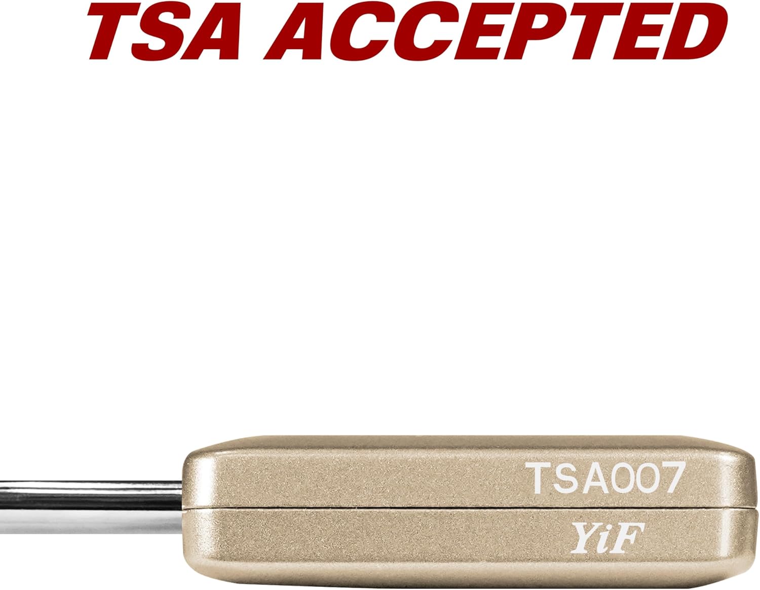 BV TSA Accepted 3-Digit Combination Travel Lock for Luggage, Gym Locker, Toolbox, Cabinets & More – Champagne Gold, 2 pack
