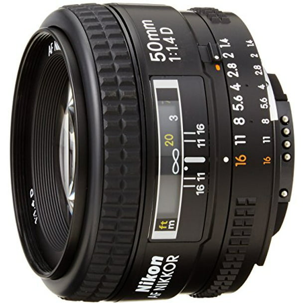 Nikon AF FX NIKKOR 50mm f/1.4D Fixed Zoom Lens with Auto Focus for