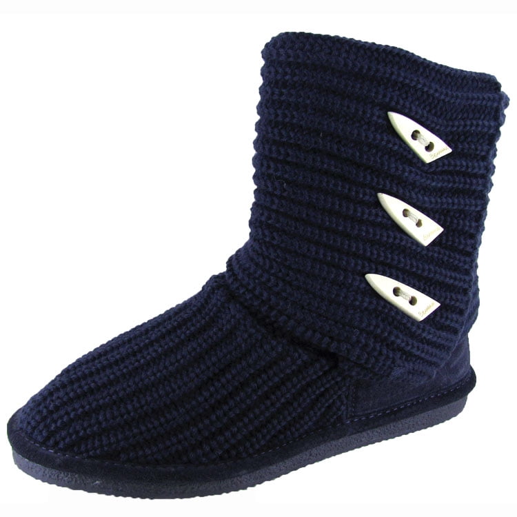 women's knit tall fold over boot