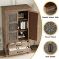 thumbnail image 2 of VENTOPYR Tall Storage Cabinet with 2 Drawers,Wood Accent Cabinet for Living Room, Entryway, Dining, 2 of 7