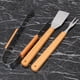 thumbnail image 5 of Juego de tres piezas de acero inoxidable con mango, tenedor para parrilla, espátula para parrilla y pinza para parrilla. Accesorios para barbacoa al aire libre. Herramientas para parrilla., 5 of 7