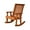 Cedar Stain, variant on Amish Casual Heavy Duty Roll Back Wooden Outdoor Rocking Chair, Unfinished