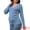 Blue, variant on DARING DIVA Women's Nursing Maternity Long Sleeve Soft Stretchy Wrap Tops S Blue
