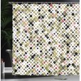 thumbnail image 3 of Ambesonne Ethnic Shower Curtain, Retro Pattern Abstract Art, 69"Wx84"L, Sage Green, 3 of 4