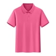 thumbnail image 6 of dazeni Boys 3 Pack School Uniforms Tops Short Sleeve Golf Shirts Collared Cotton Tee Summer Clothes for Kids Black2, 6 of 9