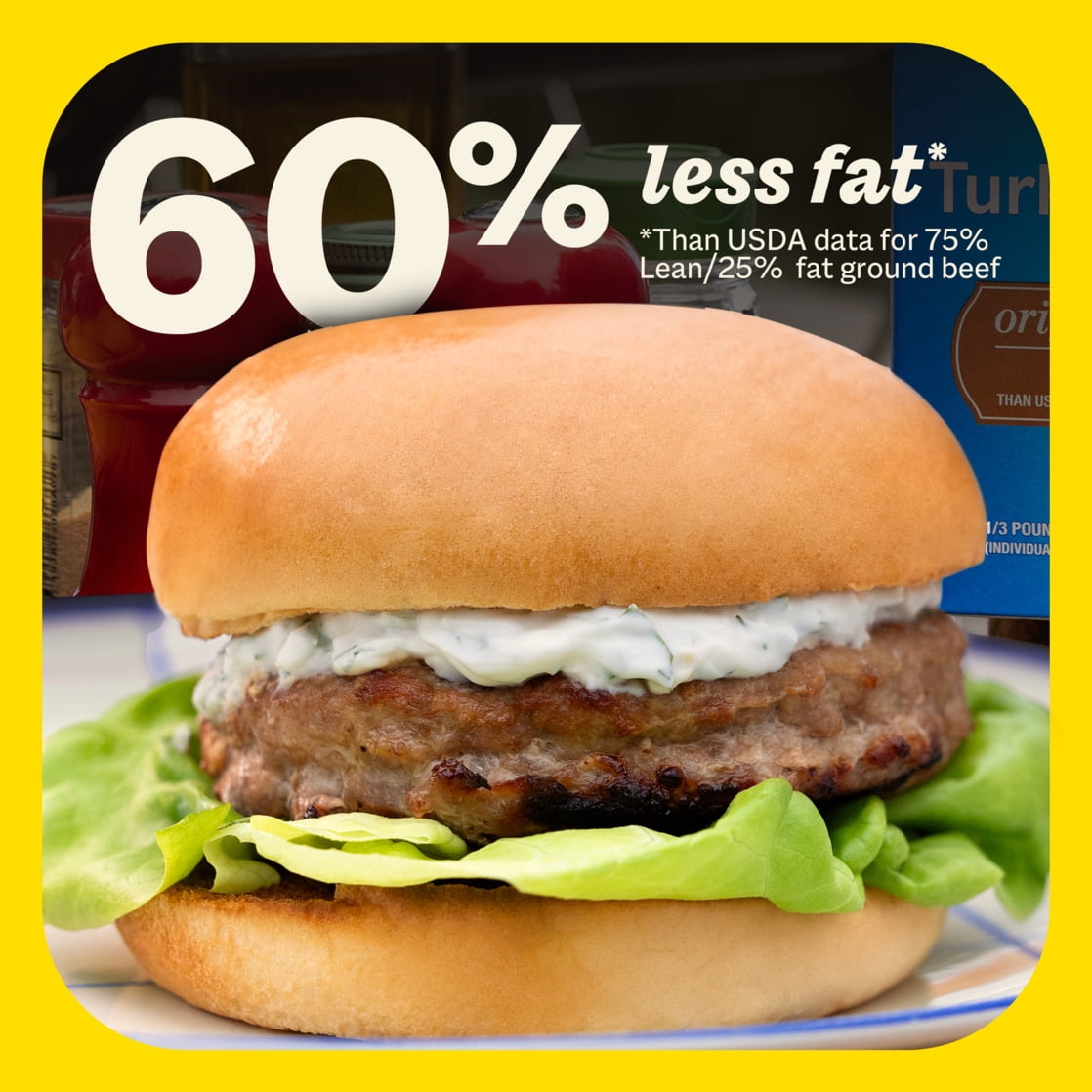 Butterball Frozen Turkey Burgers, Original Seasoned, 1/3 lb Patties, 6 Count/2 lbs