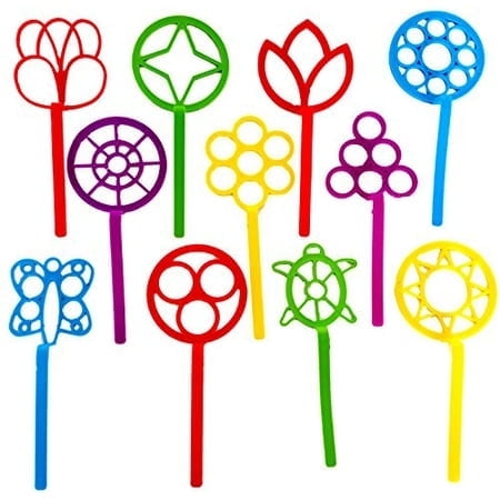 Dondor Bubble Wands, Large Bubble Wand Assortment, 8" Inches (1 Set)