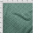 thumbnail image 3 of oneOone Georgette Viscose Dark Green Fabric Asian Batik Ogee Craft Projects Decor Fabric Printed By The Yard 42 Inch Wide, 3 of 4