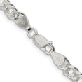 thumbnail image 2 of Diamond2Deal 925 Sterling Silver 5.5 mm Rambo Chain Necklace for Mens 24", 2 of 5