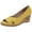 Yellow, variant on CHARTER CLUB Womens Black 1/2" Platform Crisscross Strap Cork-Like Padded Toniie Round Toe Wedge Slip On Slide Sandals Shoes 10 M