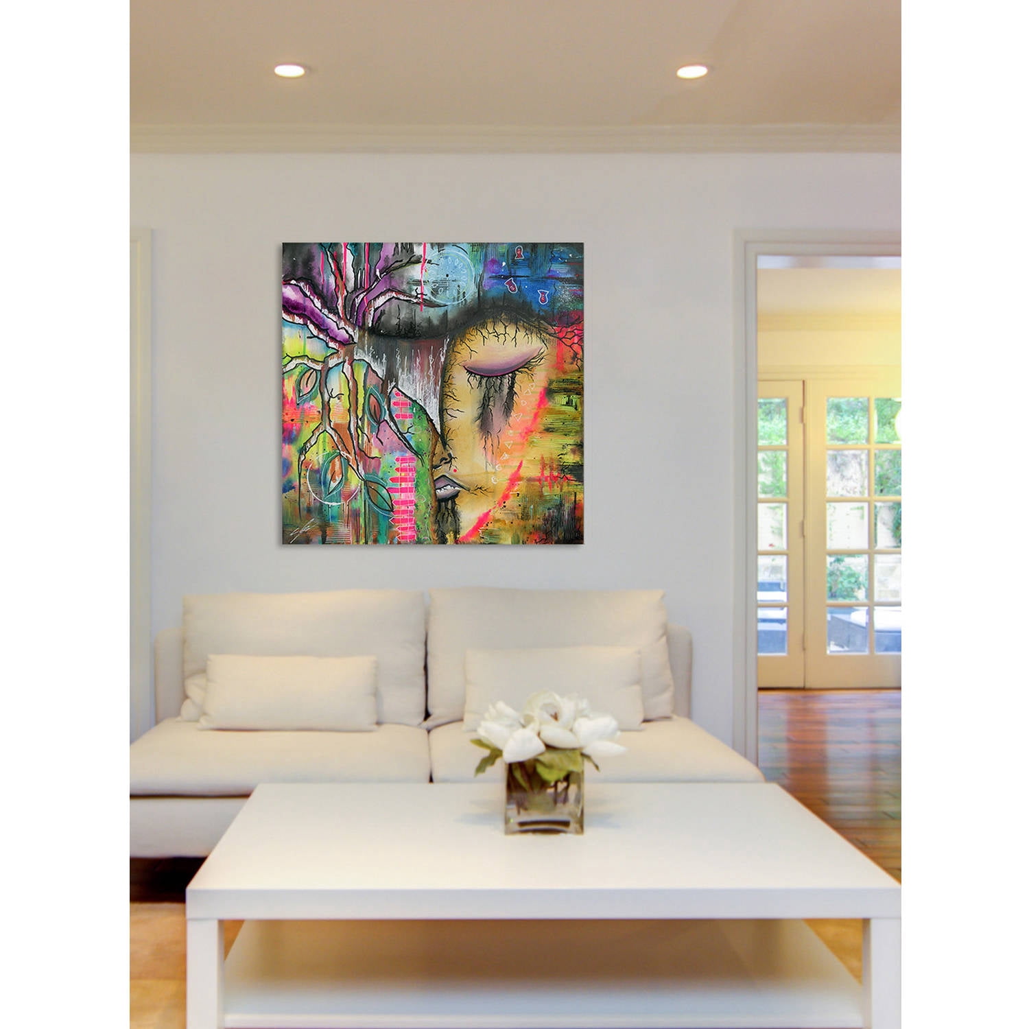 "Buddhist" Painting Print on Wrapped Canvas