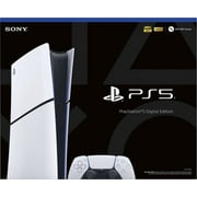 Restored Sony PlayStation 5 Slim Console Digital Edition - White (Refurbished)
