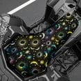 thumbnail image 3 of Renewold ATV Seat Cover Waterproof 25x10 Inch, Universal Tear-Resistant Polyester ATV Seat Protector, Stretch Fit for Honda/Yamaha/Polaris, Easy to Install, Sun Moon Star Colorful, 3 of 7