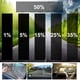 thumbnail image 1 of 1 rollo negro ventana coche tintado a prueba de uv resistente a los arañazos 100x50cm vlt negro auto coche casa ventana vidrio construcción de tinte película de verano solar protección uv pegatina de huangjie unisex, 1 of 2