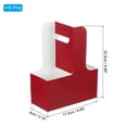 thumbnail image 2 of Uxcell Cup Carrier with Handle, Kraft Paperboard to Go Coffee Cup Holder, Portable Disposable Handled Drink Carriers Burgundy-White 10, 2 of 7