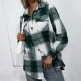 thumbnail image 3 of Patlollav Womens Plaid Cardigan Button Autumn Coat Blouse Outwear Shirts, 3 of 6
