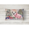 thumbnail image 4 of Carolines Treasures DAC1288PW1216 16 x 12 in. Unisex White Boxer Christmas Fabric Decorative Pillow, 4 of 4