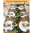 thumbnail image 4 of 13 Inch Round Placemats Set of 6, Dandelion Non Slip Heat Insulation PP Table Mats, Black White Modern Country Rustic Plants Washable Place Mats for Kitchen Dining Party Table Decor, 4 of 7