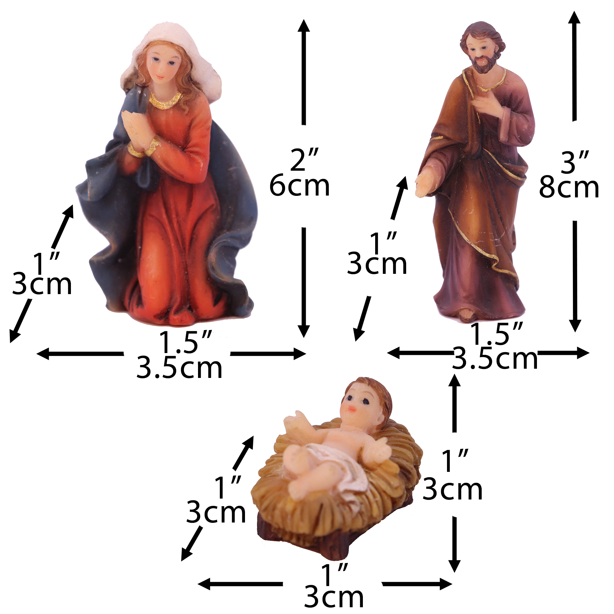 Zayton 11-Piece Mini Nativity Scene Set photo 4