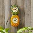 thumbnail image 2 of Taylor Precision Products 12-inch Pineapple Clock with Thermometer, 2 of 5