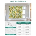 thumbnail image 6 of Summer Lemon Tie Up Curtains for Windows 45 Inch Length Balloon Curtains Kitchen Adjustable Balloon Window Shade Yellow Green Watercolor Botanical Tie Up Valance Bathroom Curtain Window 42"x45", 6 of 6