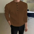 thumbnail image 2 of SHTXOZHI Mens Knitted Pullover Sweater Long Sleeve Button Down Solid Color Casual Sweater, 2 of 6