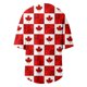 thumbnail image 5 of Tops de tallas grandes para el Día de Canadá: cuello redondo, diseño texturizado, verano, para combinar con vaqueros, fácil cuidado., 5 of 5