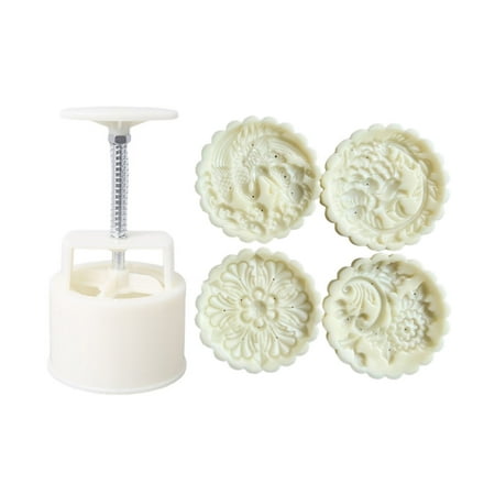 

150g/200g Flower Shape Plastic Mooncake Molds Mooncake Mold DIY Baking Accessory